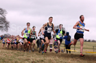 Senior men, 2018 Northern Cross Country Champs., Harewood House, Leeds. Photo: David T. Hewitson/Sports for All Pics